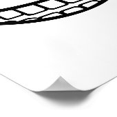 スマイル口 ポスター (角)