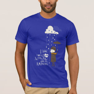 スマイル場合の雨が降ること Tシャツ