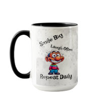 "スマイル大きく、笑い頻繁に、毎日を繰り返す"漫画