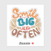 スマイル大笑い頻繁：喜び シール (シート)