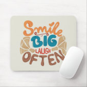 スマイル大笑い頻繁：喜び マウスパッド (マウス)