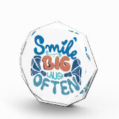 スマイル大笑い頻繁：心温まるメッセージ フォトブロック (右)