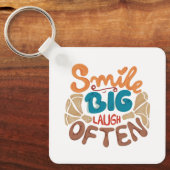 スマイル大笑い キーホルダー (正面)