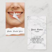 スマイル女性健康ホワイトティースデンタルビジネスCa 名刺 (正面/裏面)
