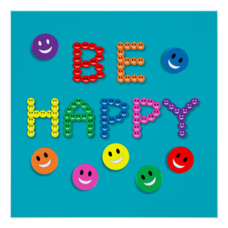 スマイル幸福顔人生の喜び平和の恵み ポスター