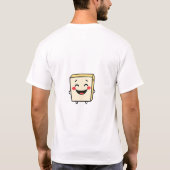 スマイル弁当おもしろいメンズTシャツ Tシャツ (裏面)