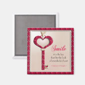 スマイル引用文やる気を起こさせる磁石 マグネット (正面/裏面)