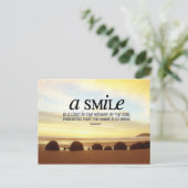 スマイル感動的はがき ポストカード (スタンド正面)