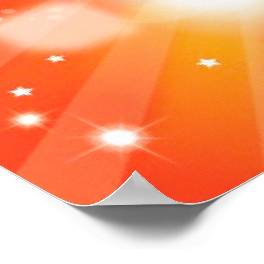 スマイル感動的ハッピー引用文スターレインボー ポスター (角)