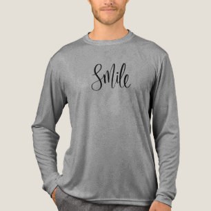 スマイル感動的文字デザイン、 トライブレンドTシャツ