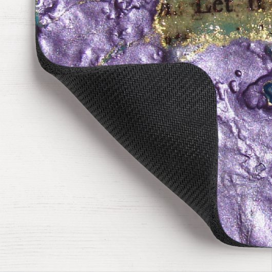 スマイル抽象芸術混合メディアコラージュ マウスパッド (コーナー)