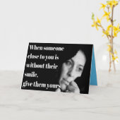 スマイル挨拶 カード (黄色い花)