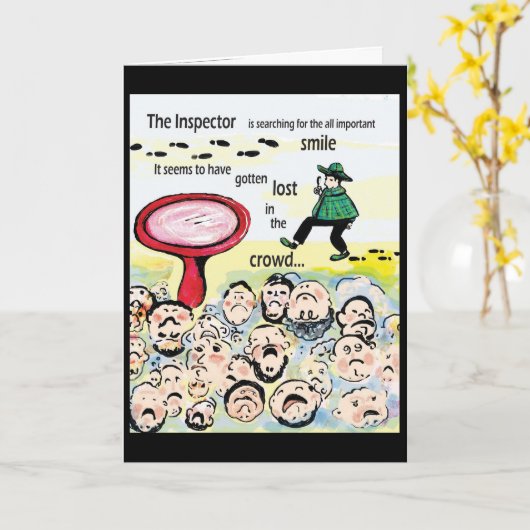 スマイル検査 カード (黄色い花)