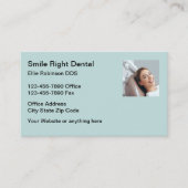 スマイル歯医者オフィスアポイントメント名刺 名刺 (正面)