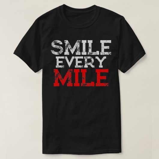 スマイル毎マイル Tシャツ (デザイン正面)