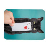 スマイル猫おもしろいへの口スケッチ マグネット (横)