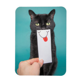 スマイル猫おもしろいへの口スケッチ マグネット