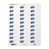 スマイル猫微笑み返し住所 シール (フルシート)