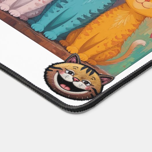 スマイル猫 デスクマット (コーナー)