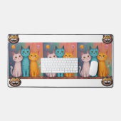 スマイル猫 デスクマット (キーボード&マウス)