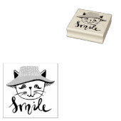 スマイル猫 ラバースタンプ (押印)