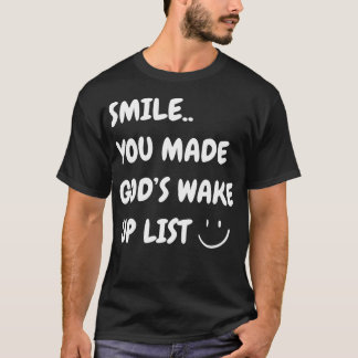 スマイル神の目覚めリストをクリスチャン・イエスにした Tシャツ