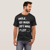 スマイル神の目覚めリストをクリスチャン・イエスにした Tシャツ (正面フル)
