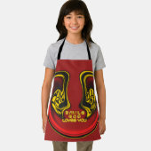 スマイル神は人生の贈り物を愛する最新の文字引用文 エプロン (インサイチュ)