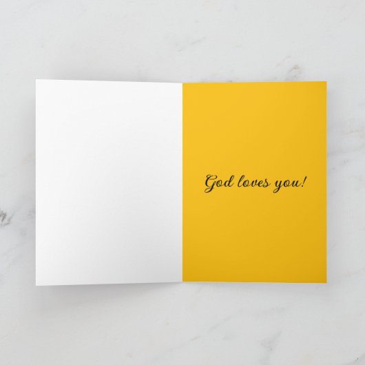 スマイル神は愛あなた宗教勇気付けられる カード (内部)