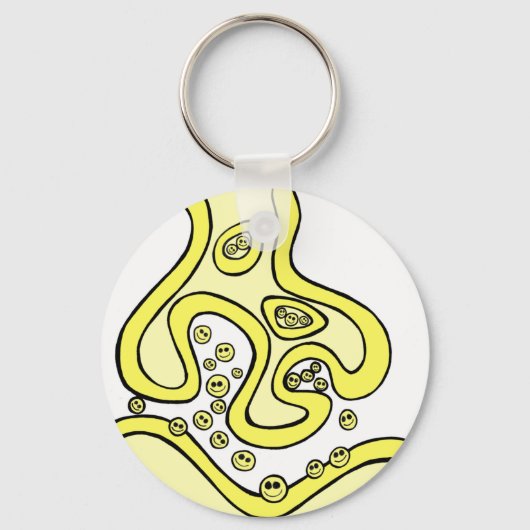 スマイル神経伝達物質 キーホルダー (正面)