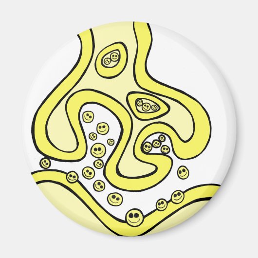 スマイル神経伝達物質 マグネット (正面)