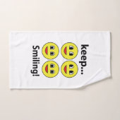 スマイル笑顔保顔笑顔スマイル ハンドタオル (ハンドタオル)