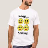 スマイル笑顔保顔笑顔スマイル Tシャツ (正面)