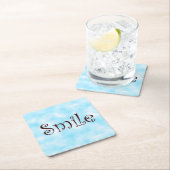 スマイル紙コースター スクエアペーパーコースター (インサイチュ)