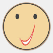 スマイル素晴らしC0。 ラウンドシール (正面)