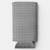 スマイル絵文字 ハッピー顔 サングラス ギンガム楽しい スリム缶クーラー (裏面)