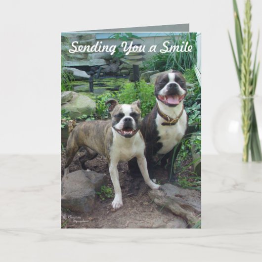 スマイル考えのユー恋しく思カード カード (正面)