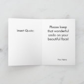 スマイル考えるは君の サンキューカード (内部)