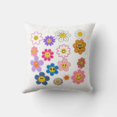 スマイル花16 x 16 クッション (裏面)