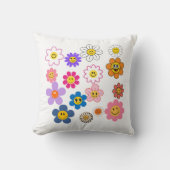 スマイル花16 x 16 クッション (正面)