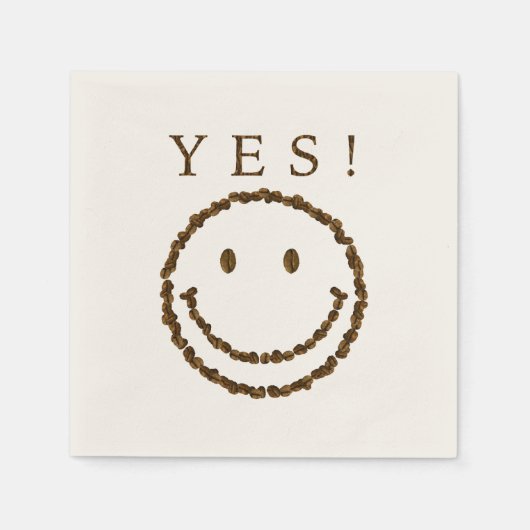 スマイル豆 スタンダードカクテルナプキン (正面)