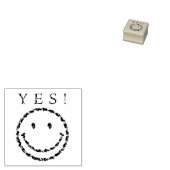 スマイル豆 ラバースタンプ (押印)