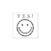 スマイル豆 ラバースタンプ (インプリント)