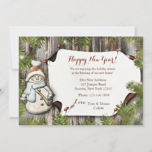 スマイル雪だるまホリデームービングアナウンス シーズンカード