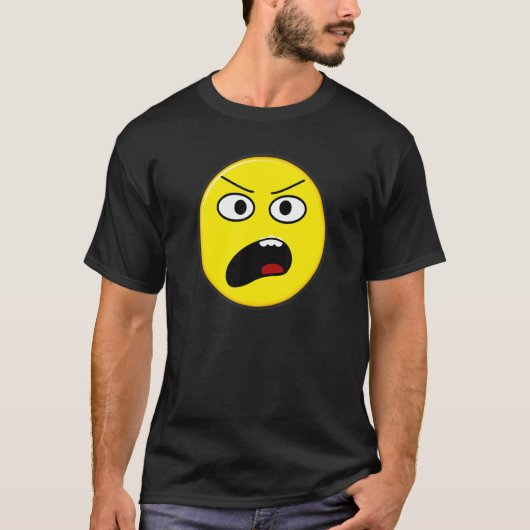 スマイル顔うんざりショック撃退グラ Tシャツ (正面)