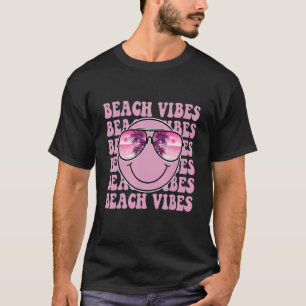 スマイル顔ビーチビーブマッチングファミリー Tシャツ
