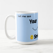 スマイル顔マグカップ – キュートPositivity Coffee & Tea Cup コーヒーマグカップ (左)
