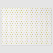 スマイル顔水玉模様絵文字ハッピーイエローおもしろい 薄葉紙 (正面)