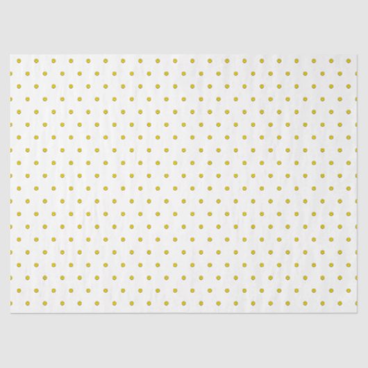 スマイル顔水玉模様絵文字ハッピーイエローおもしろい 薄葉紙 (正面)