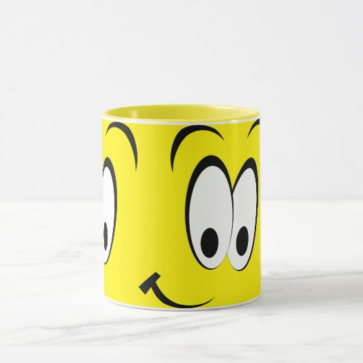 スマイル顔絵文字 マグカップ (中央)